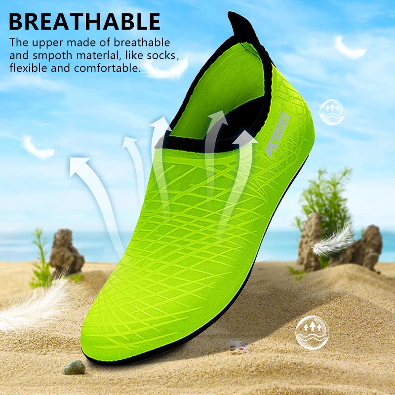 الرجال النساء أحذية الغوص الشاطئ السباحة المياه ال...