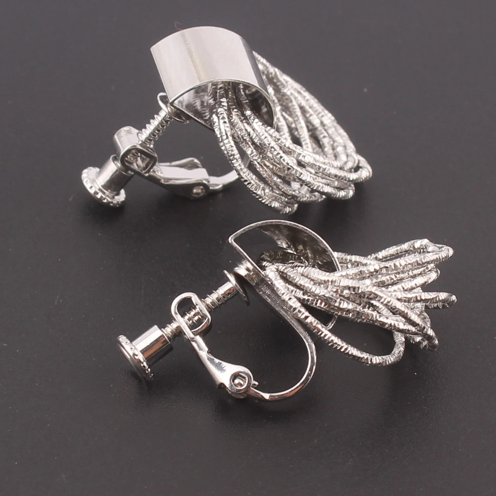 Metal Clip on Earrings No Pierced For Women Party Birthday