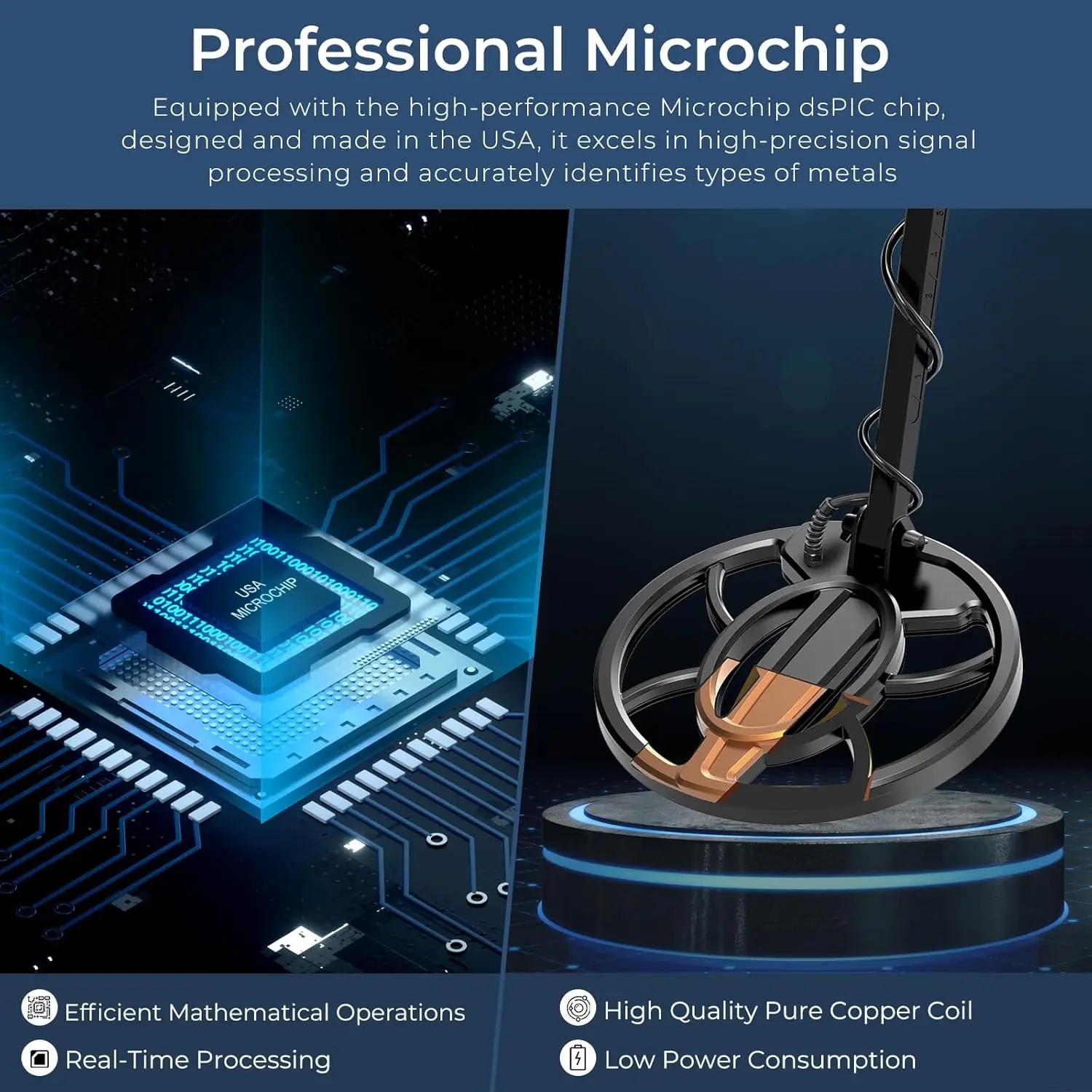 Metal Detector for Adults Higher Accuracy Metal Detectors with Treasure Hunt for Professional or Beginner Advanced US Microchip