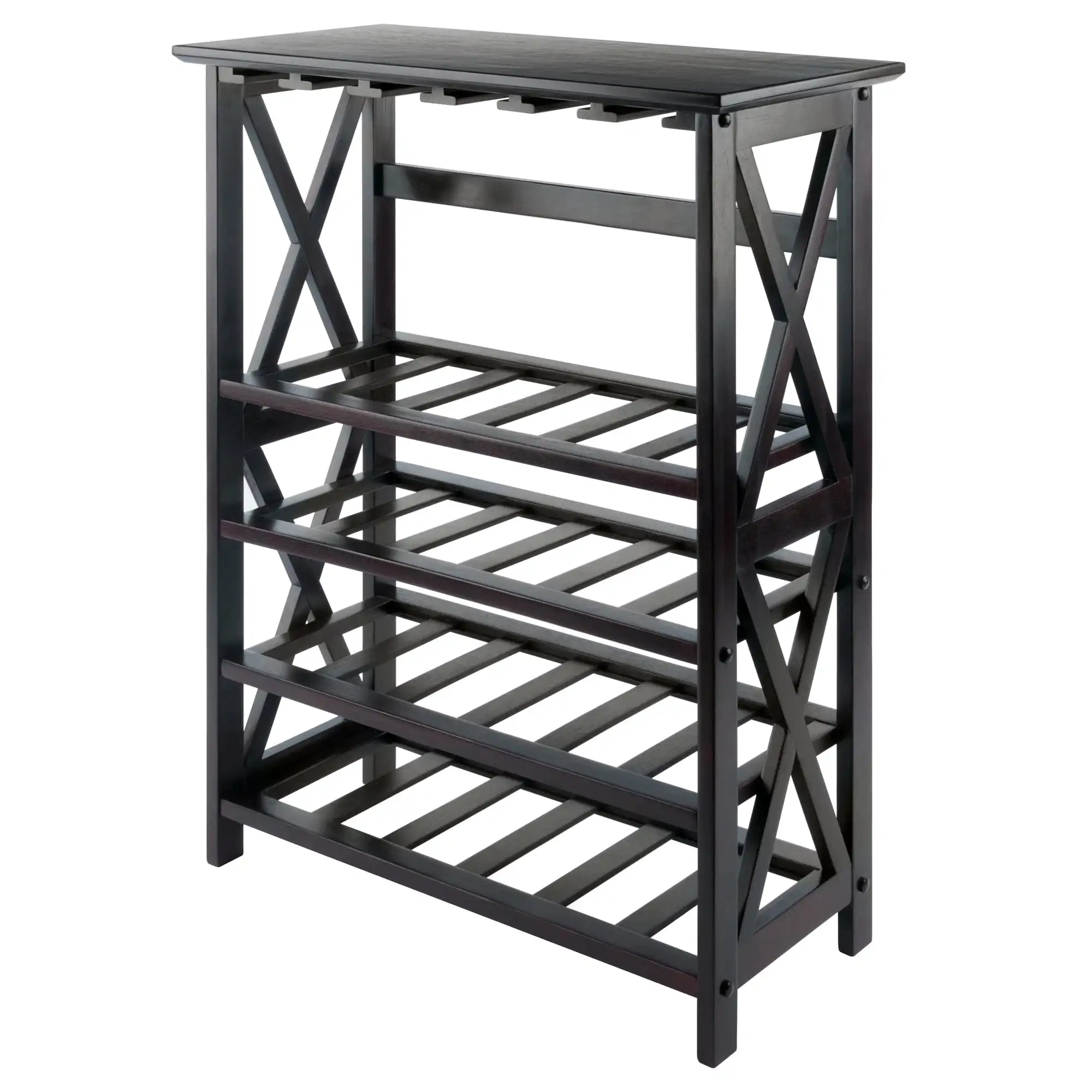 

Winsome Wood Rio Wine Rack 24-Bottle Glass Hanger