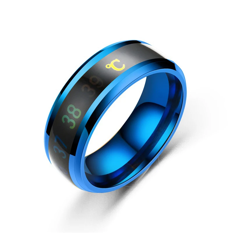 Smart Stainless Steel Multifunctional Ring for Couple Mood