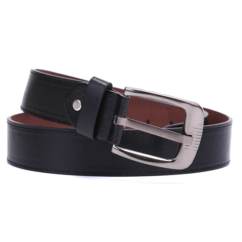 New Fashion Top Quality Metal Pin Buckle Leather men Belt Luxury leathers male classice Vintage belts Classic Alloy