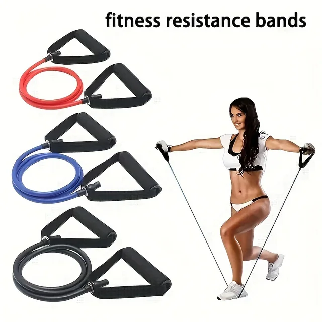 5 Levels Resistance Bands with Handles Training Resistance Pull Up Band Gym Resistance Band Exercise Rubber LLD07