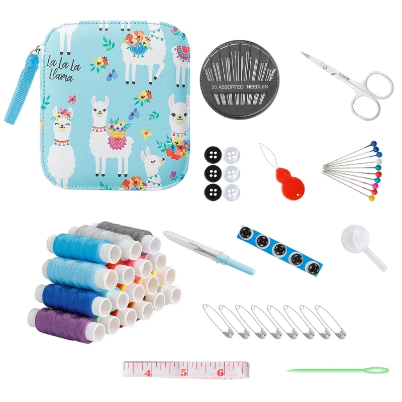 Portable Sewing Kits Mini Travel Sewing Sets DIY Needle Thread Supplies for Home Travel Emergency Repairs
