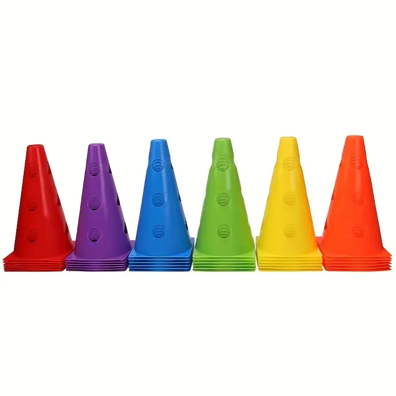 Durable Soccer Training Cones Set for Agility Drills and Field Marking - Perfect for Football and Basketball Practice