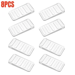 Premium Leveling Shims - Non - Slip Clear Plastic Wedges for Home Furniture and Appliances, Pack of 8 (8pcs)