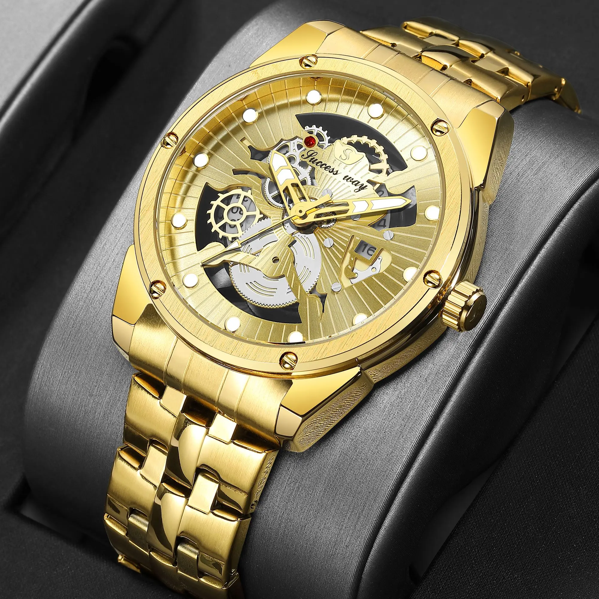 2023 Top Luxury Brand Fashion Mens Watches Quartz Men Wristwatch Waterproof Gold Steel Business Wristwatch Relogio Masculino New