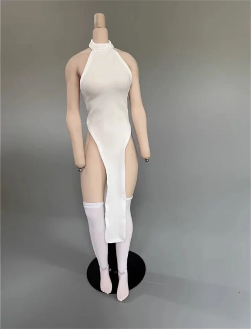 1/6 женский солдат, модные тренды, двойной разрез, подвесная шея, модель платья, игрушки, подходит для 12 дюймов, экшн-фигурки, тело