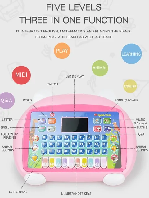 Ordinateur portable et tablette 2 en 1 Genio Little app