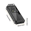 Solar Mobile Power Bank Portable Wireless Fast Charging 10000mAh 4USB port Suitable for iPhone xiaomi huawei with 2Led Light 6