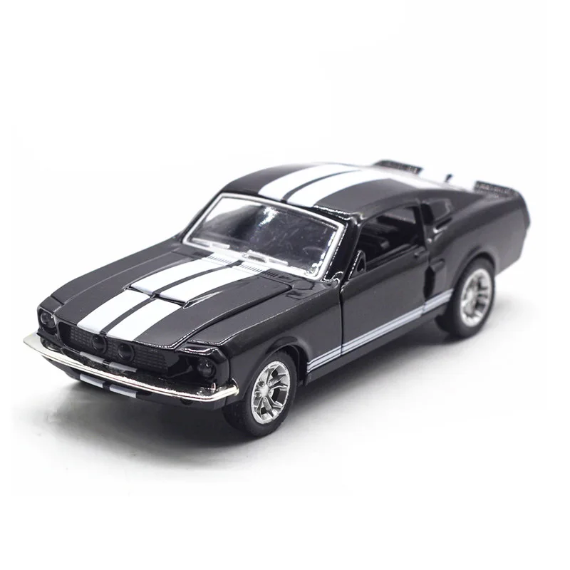 포드 셸비 머스탱 GT500 블루 5 인치 다이캐스트 모델 장난감, 경주용 자동차 선물, 1:32 체중계 1967
