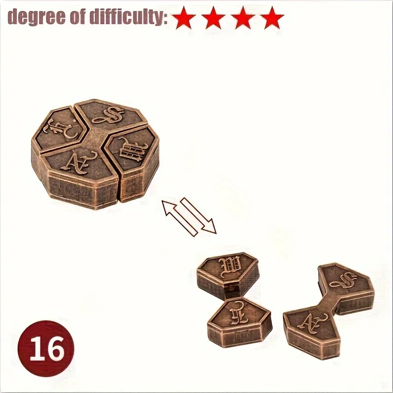 Timeless Metal Puzzle Toy — Challenging Educational Gift for Holidays and Birthdays