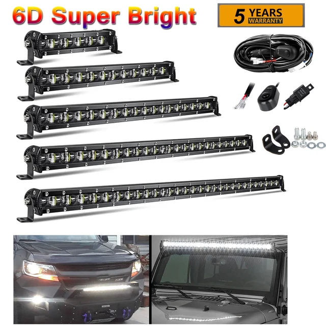 Super Bright 6D LED Light Bar Offroad Combo 8-50inch Work Fog Driving For Lada  Truck 4x4 SUV ATV Niva 12V 24V Auto Driving Light - AliExpress