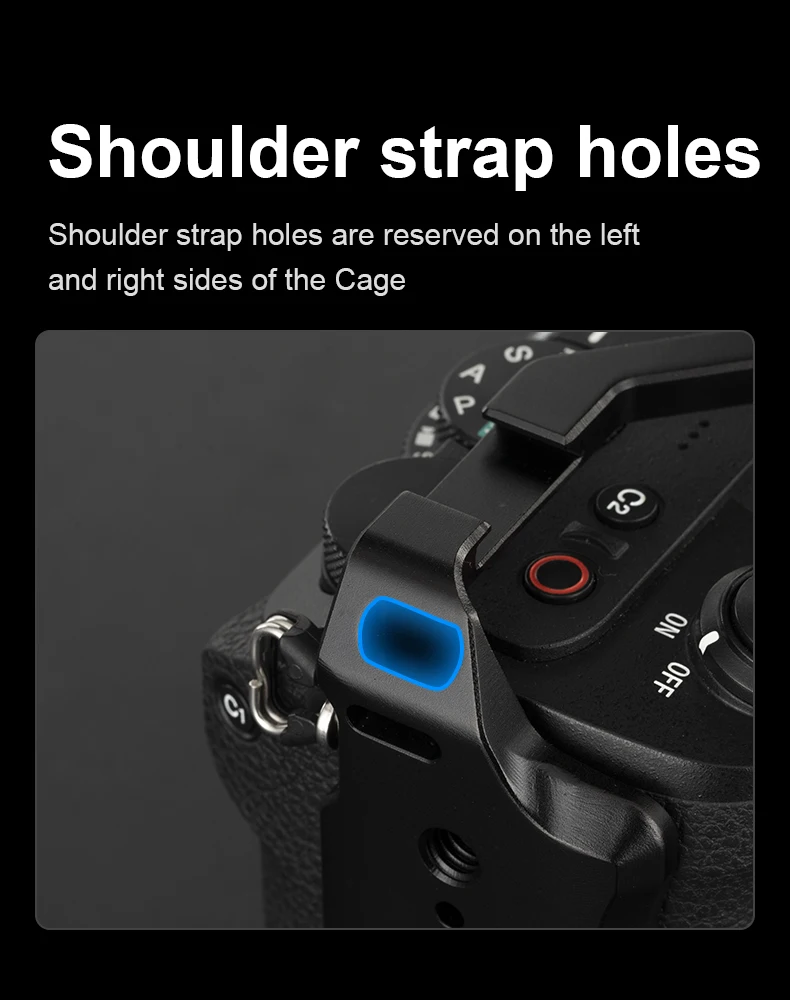 Camera Cage  for DSLR SONY A6700 with Multiple Expansion Holes Photography Prote