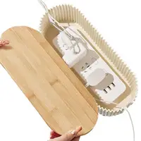 Cable Storage Organizer Wire Storage Cable Holder Outlet Hider Cord Organizer Extension Hiders Concealer Tidy Desktop Management 2