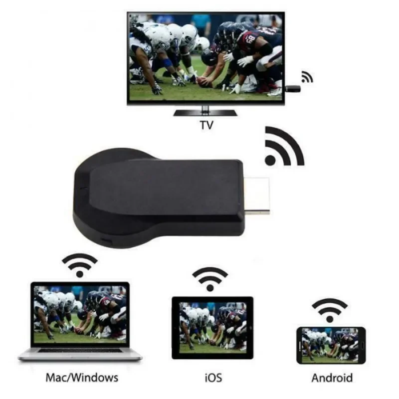 무선 HDMI TV 스틱 디스플레이 리시버 동글 어댑터, M2 플러스, 1080P
