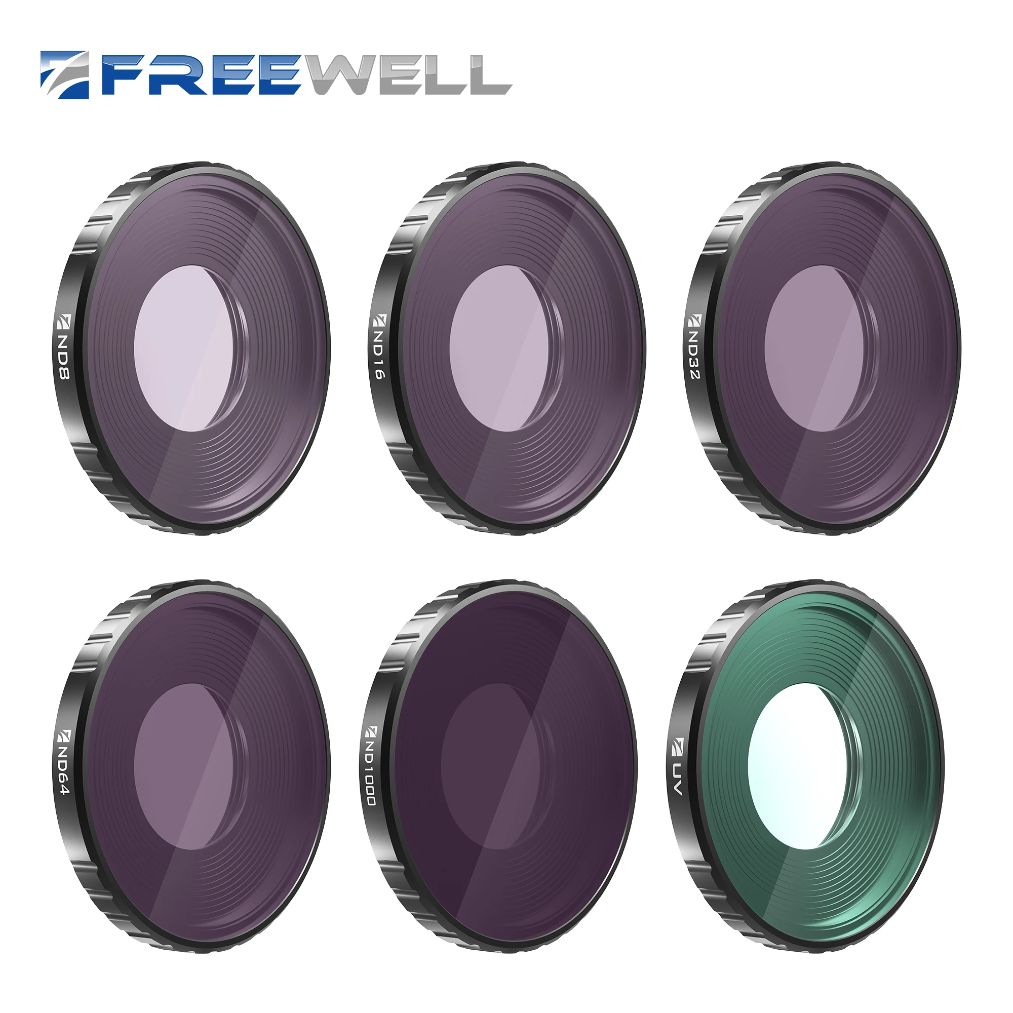 

Freewell All Day ND8, ND16, ND32, ND64, ND1000, UV Filters 6Pack Compatible with Osmo Action 3 (NOT COMPATIBLE WITH ACTION 4)