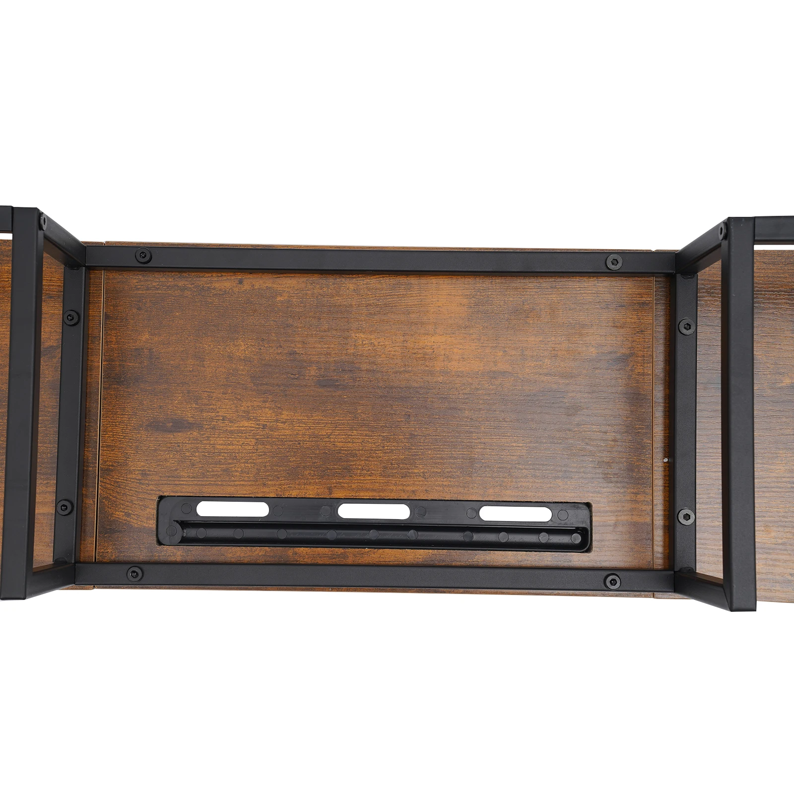 Ergonomischer Monitorständer aus Holz mit 2 Schubladen, Desktop-Organizer für das Heimbüro, bietet Platz für bis zu 100 Pfund – Detail 11