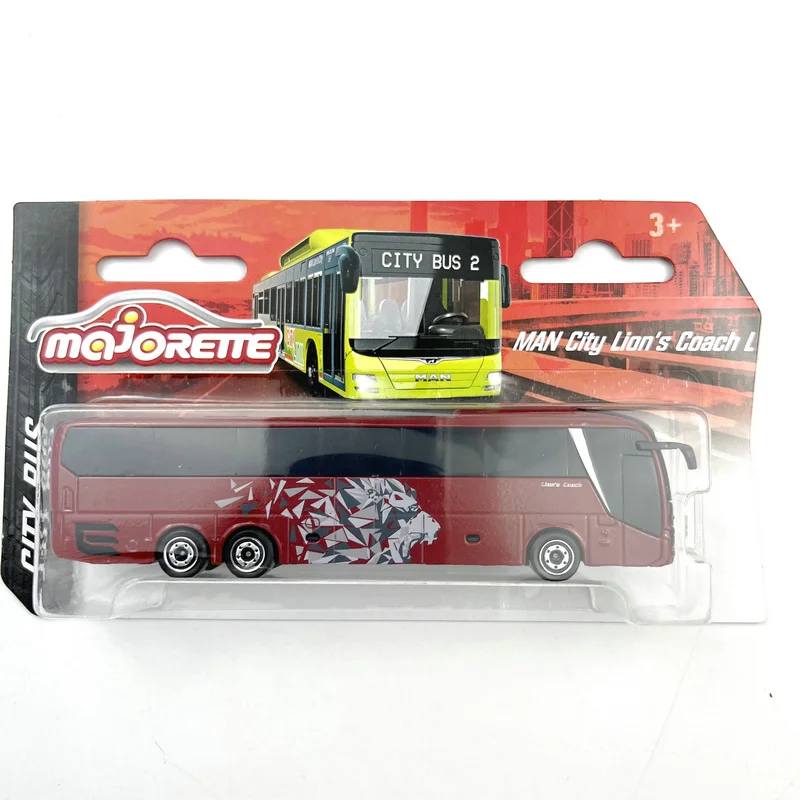 Majorette MAN City Bus - Bus Jouet Avec Roue Libre Et Suspension, Carrosserie En Métal, 13 Cm De Long, Pour Enfants à Partir De 3 Ans, Livré à L'unité