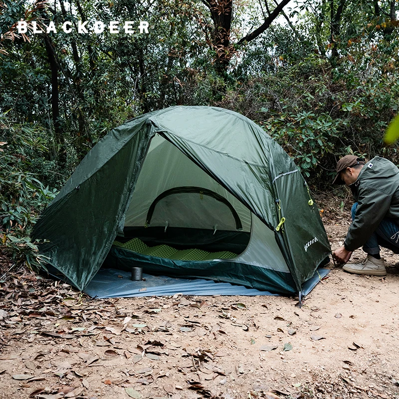 

Blackdeer New Archeos 1pro 2.0 One Person Silicon Coated Tent For Hiking Trekking 220*90cm 8.5mm Aluminum Pole with Footprint