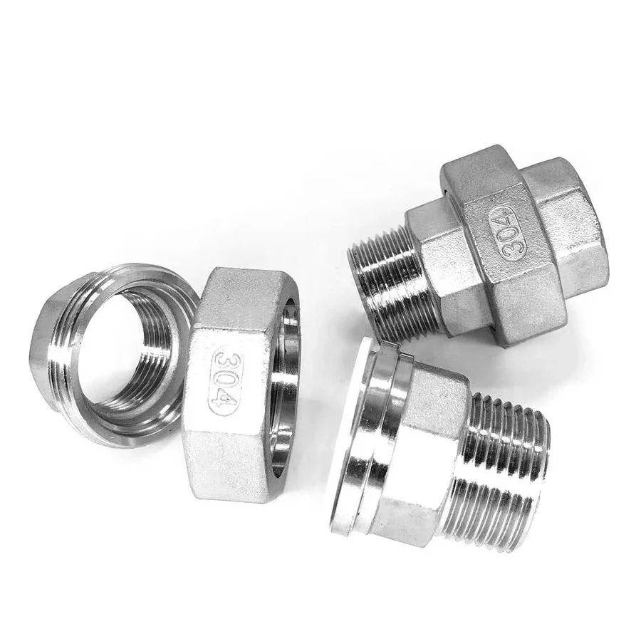 Pipe Fitting 1PCS 304 Stainless Steel Union Joint 1/4-2"
