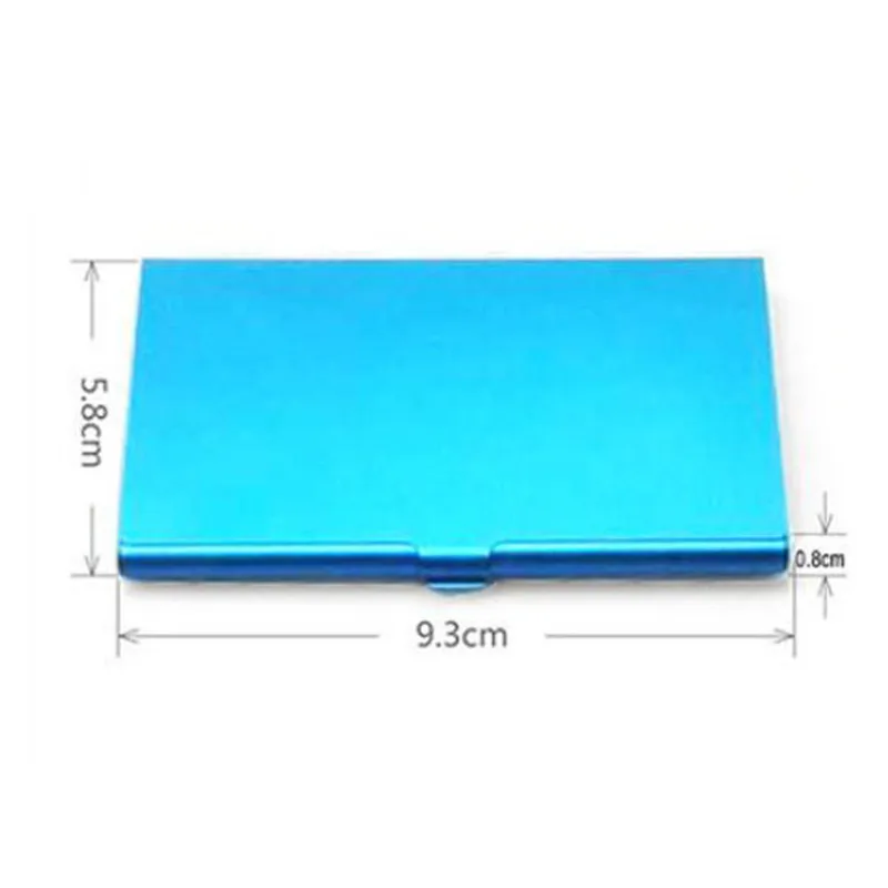 1 Pc Men Business Card Case Stainless Steel Aluminum Holder Metal Box Cover Women Credit Business Card Holder Case 6
