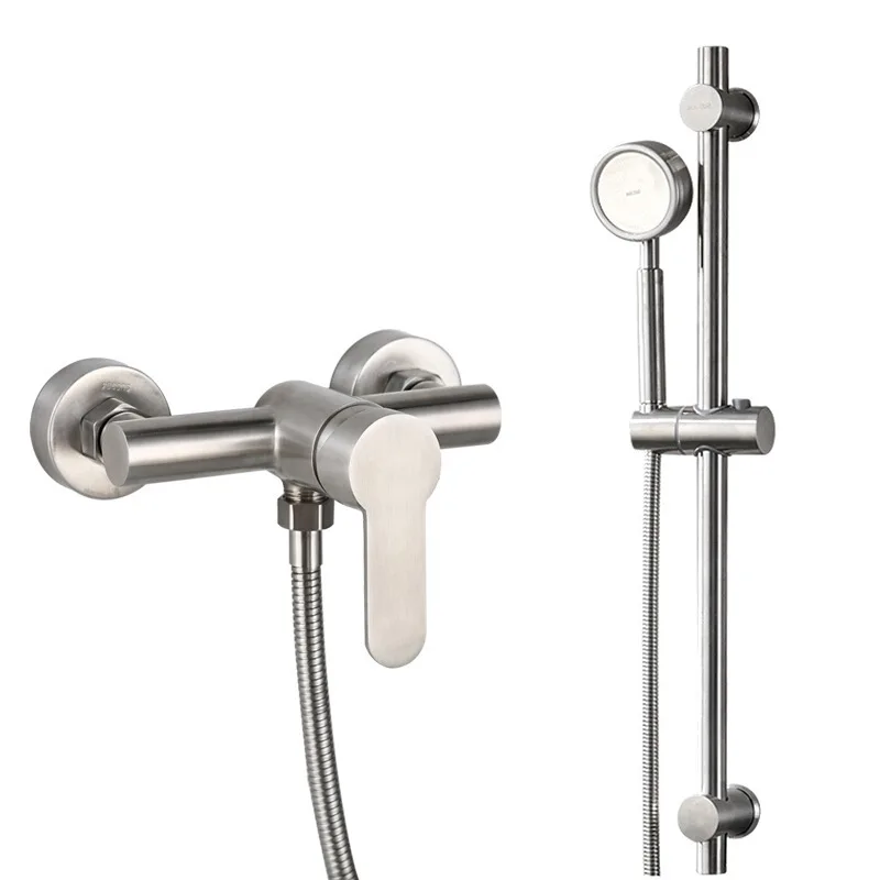 ShowerFaucet304StainlessSteelHotAndColdWaterMixerWallMounted