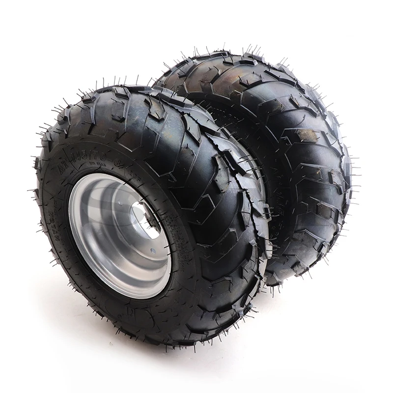 6 Inch Wheel 145/70-6 Tubeless tire 2 Pcs/lot Fit For 50cc 70cc 110cc Small ATV Quad Bike snowplow lawn mower vacuum Tyre Wheels