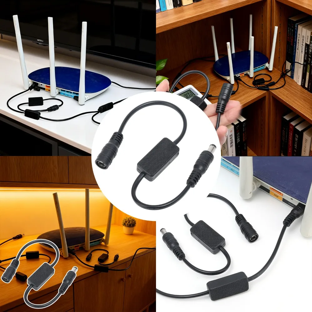 라우터 재부팅 케이블 WiFi 자동 재시작 타이머 24시간 전원 차단 리셋 컨트롤러 광 모뎀 재부팅 케이블 WiFi 재부팅 장치