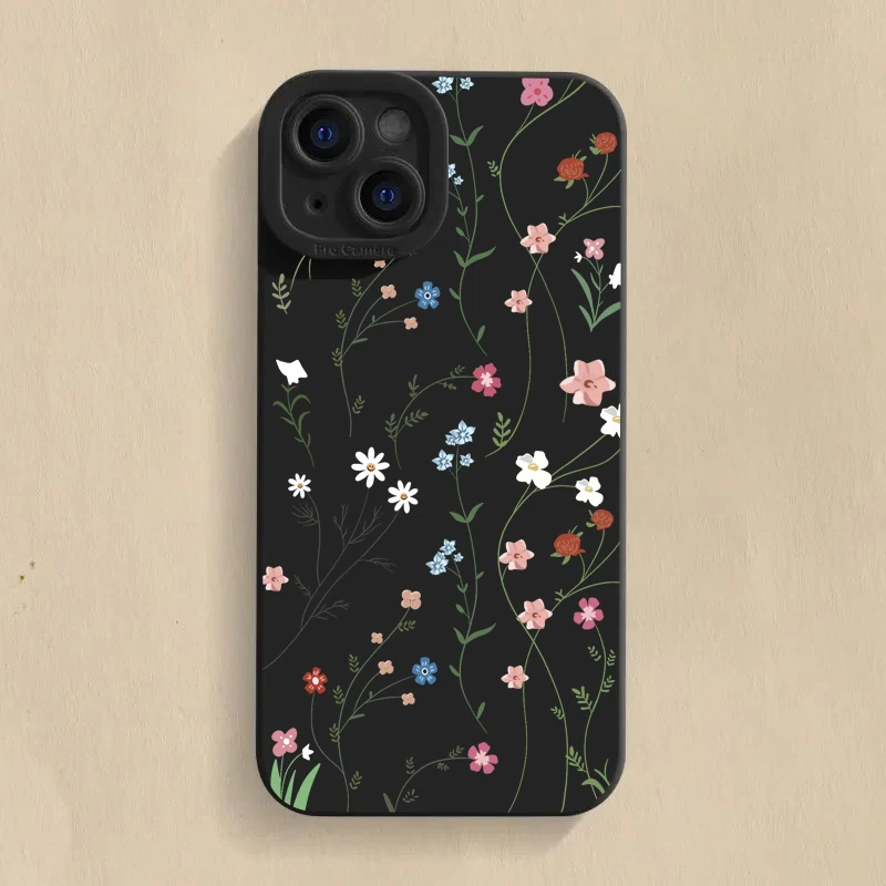 Minimalist Summer Fresh Style Shockproof Silicone Phone Case