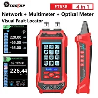 TOOLTOP ET638 Multifunctional Network Cable Tester 60000 Counts Multimeter Optical Power Meter 10W Vistal Fault Locator 4 in 1 1