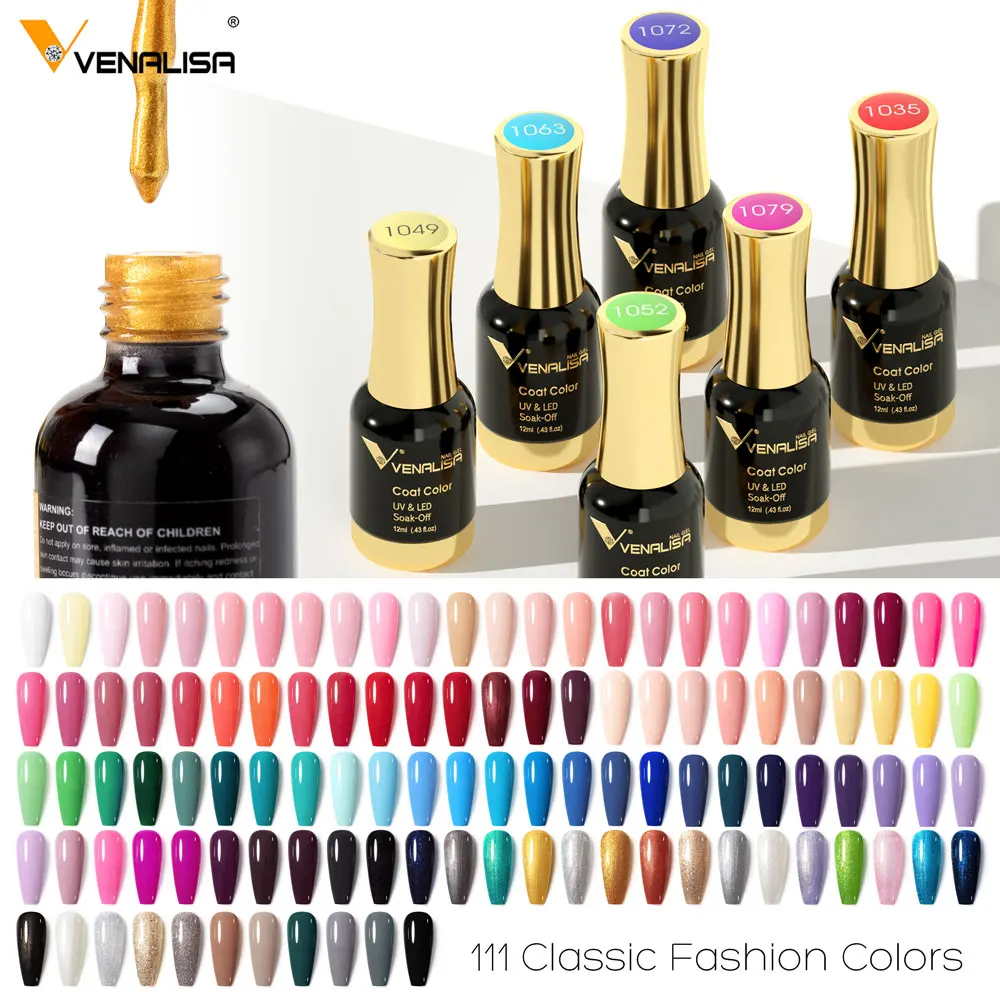 

#60751 Venalisa Nail Gel Polish High Quality Nail Art Salon Classical VENALISA Soak off Organic UV LED Nail Gel Varnish