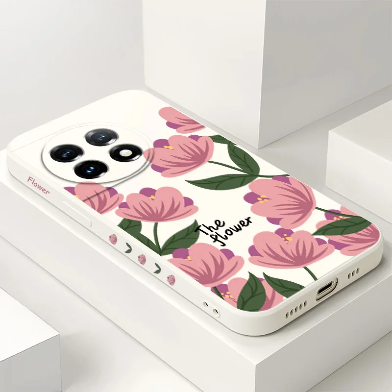 Pink Primrose Liquid Silicone Phone Case