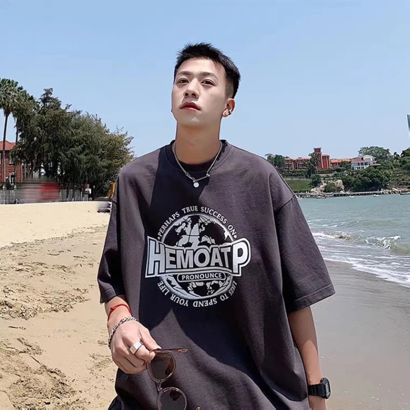 

Men's Pure Cotton Absorb Sweat Anime Goth Custom Harajuku Social Fashion Casual Funny Short Sleeve T-shirts Summer Graphic Y2k