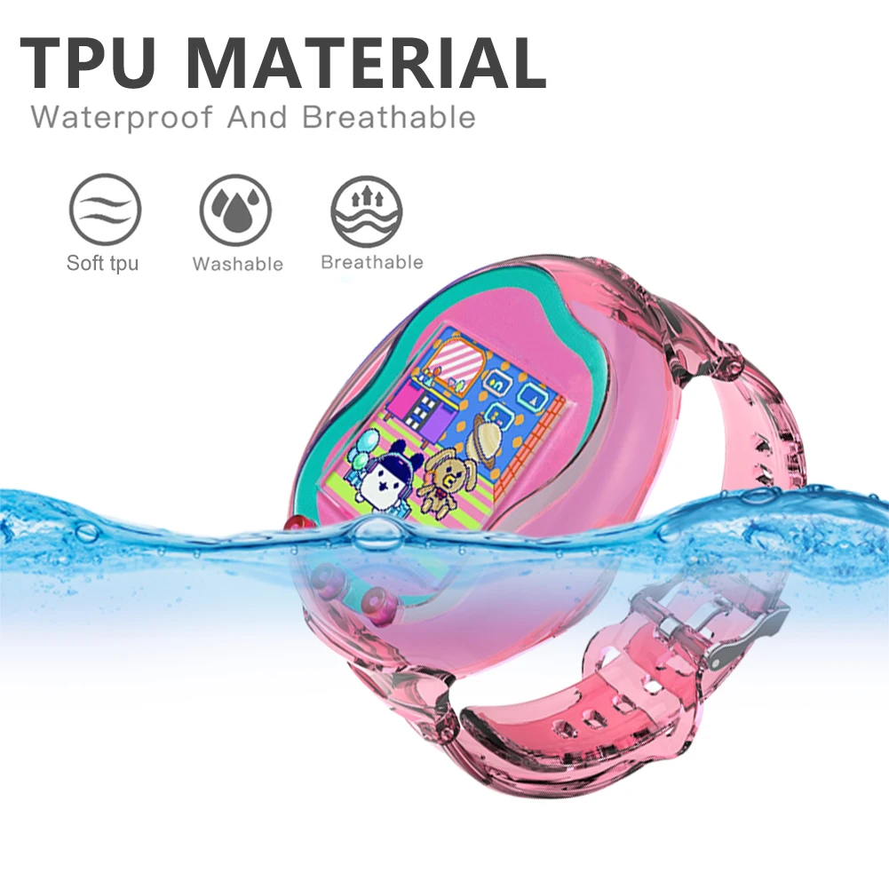Shockproof & Washable TPU Wrist Strap for Interactive Virtual Pet