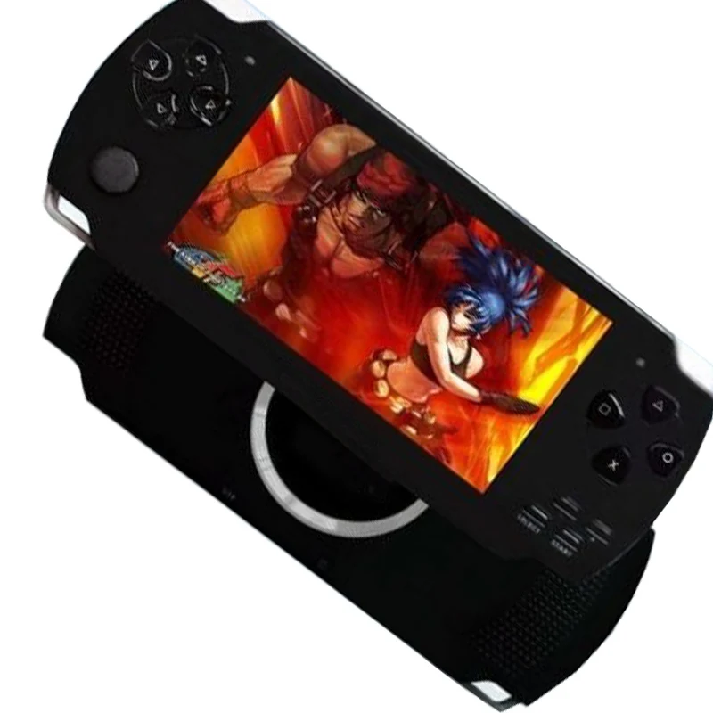 PSP Handheld Game Machine X6,8GB,with 4.3 Inch High Definition Screen,  Built-in Over 9999 Free Games,Blue 