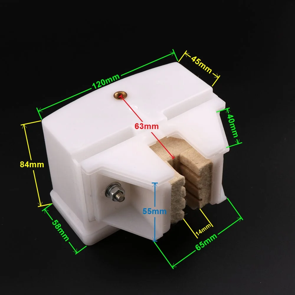 1pcs Elevator oil cup oil box Elevator guide rail lubrication Felt core Applicable to T*yssen kettle with bracket