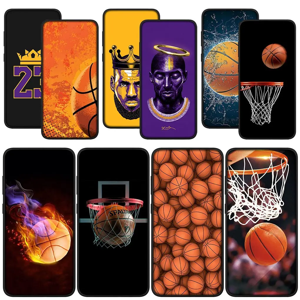 Basket 23 24 Wallpaper Custodia Morbida Per Telefono Per Samsung Galaxy Note 20 Ultra 10 8 9 S10 Lite S9 + A6 A8 Plus A7 A9 Cover Case