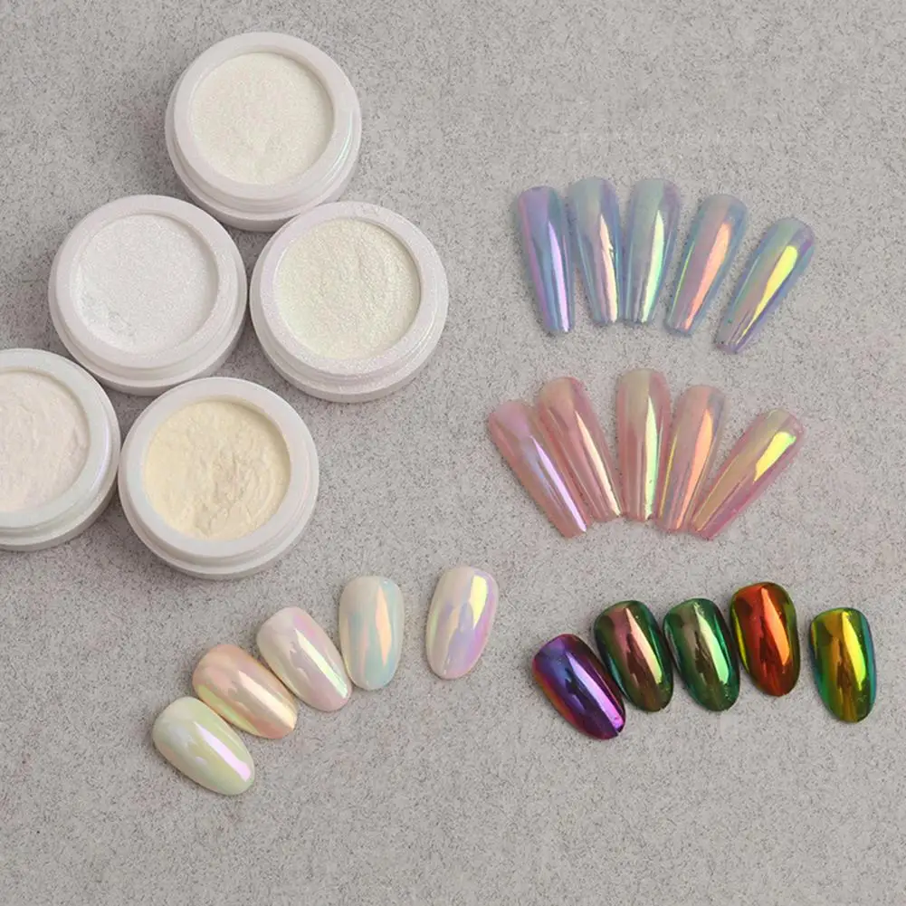 11 Color Moonlight Nail Glitter Chameleon Powder Bright Mirror Effect for Manicure Nail Art Design Pigment Dust
