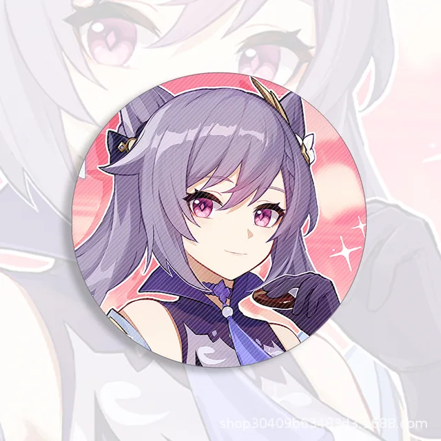 58mm Game Genshin Impact Brooch Pin Xiao Kaedehara Ayaka Baal Raiden Shogun Cosplay Badge Accessories For Clothes Backpack Gift 8