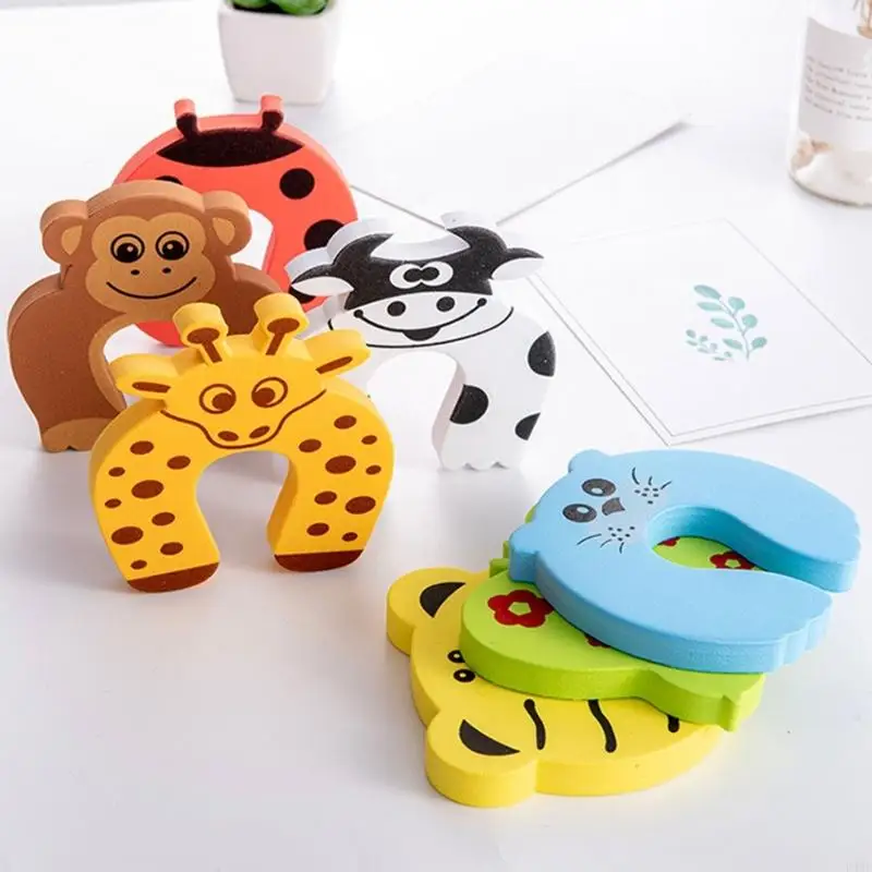 Card Door Stopper Security Animal-Cares Child Lock Finger Protector 8-piece