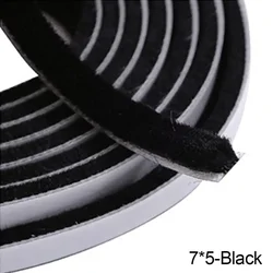 Windproof Self - Adhesive Weatherstrip Seal for Doors and Windows - 10M Dust Protection Strip (Black)