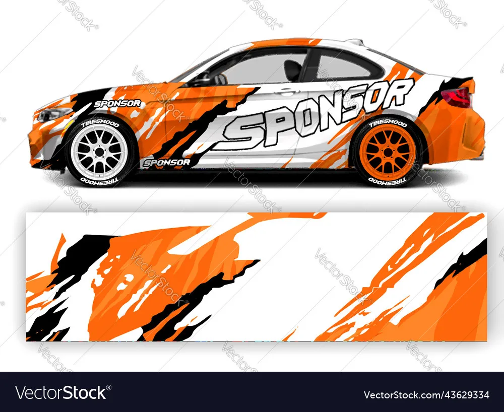 

Car Decal Car Full Wrap Sticker Car Decal Decorative Cut Body Racing Graphic Decal Vinyl Wrap Modern Design Red Retro