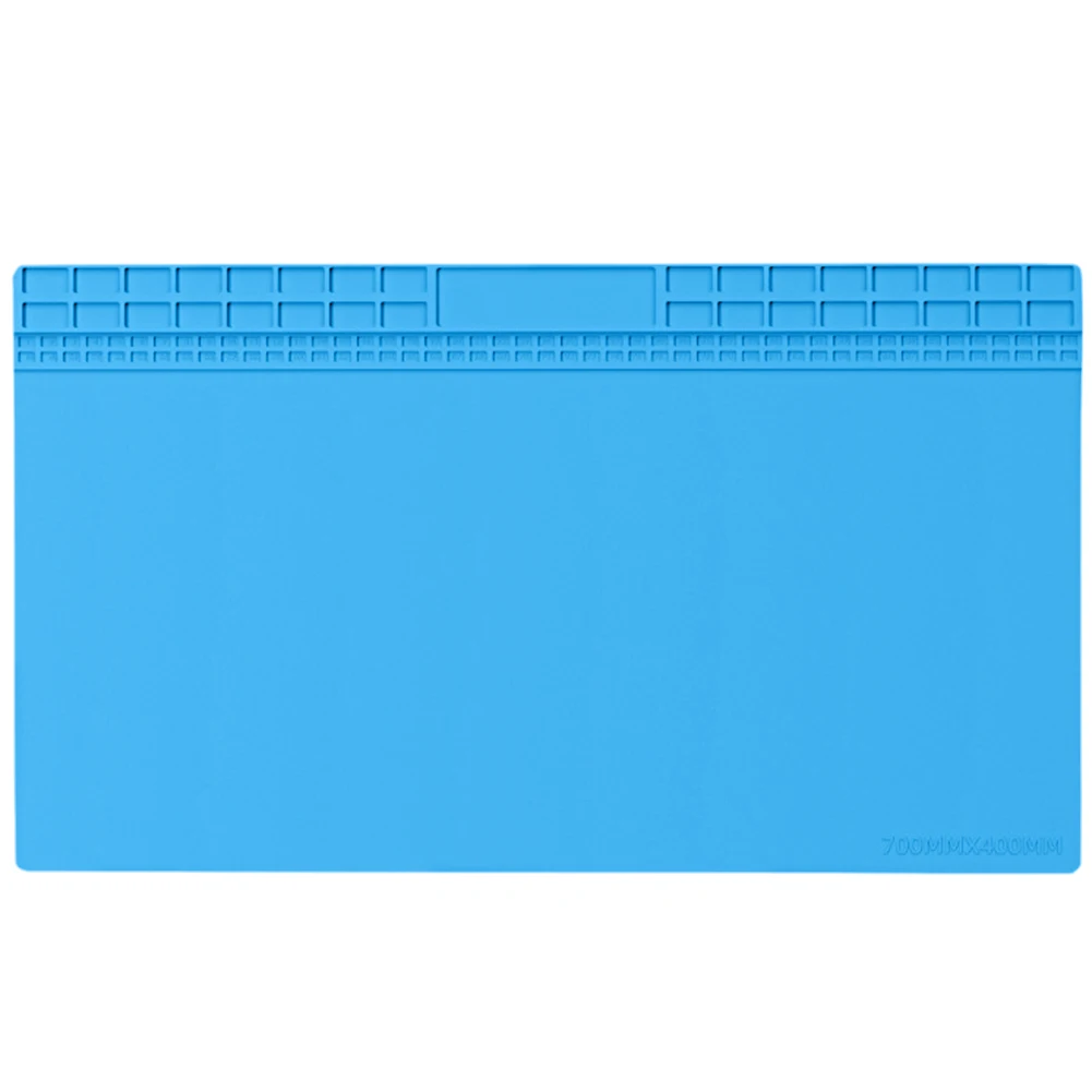 Silicon Insulation Pad Heat-Resistant Repair Work Mat 70*40CM Work Pad Soldering Mat for Electronic Phone Laptop Watch Repair 3