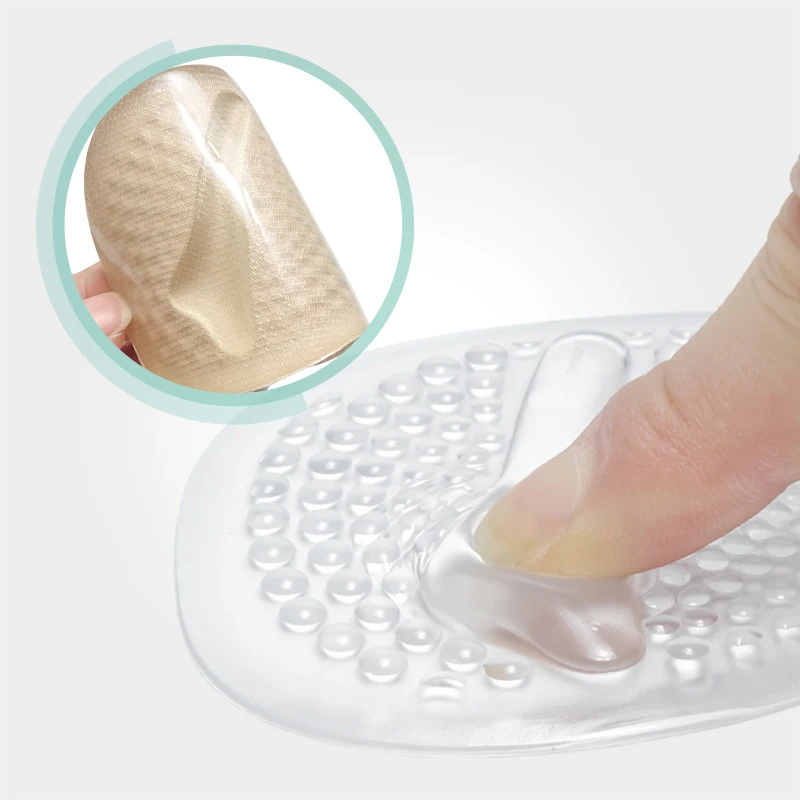 1Pair Shoe Pads Forefoot Cushion Silicone Foam Massage Non Slip High Heels Insole Pain Relief Metatarsal Ball Foot Support Soles