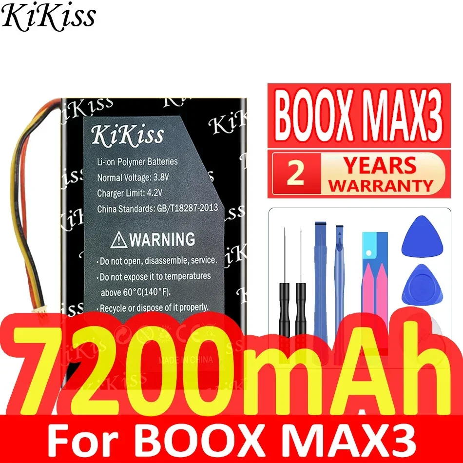 

Мощный аккумулятор KiKiss 6900 мАч/7200 мАч для электронной книги Onyx BOOX Note lite MAX 2 3 MAX2 MAX3 2588158