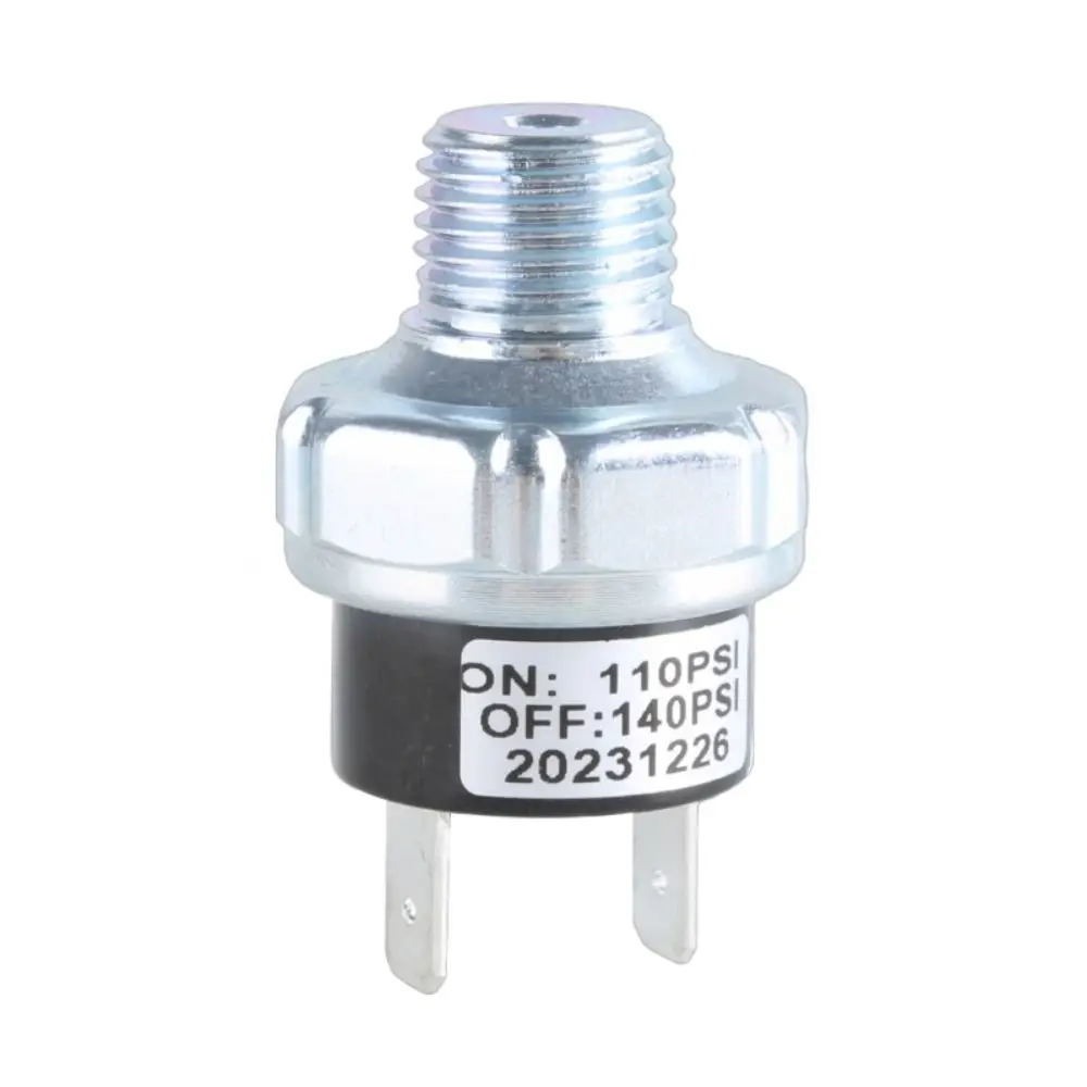 70-100/90-120PSI 110-140PSI Air Compressor Pressure Switch 1/4" NPT 12V/24V For Air Tank Aluminum Alloy Switch Control