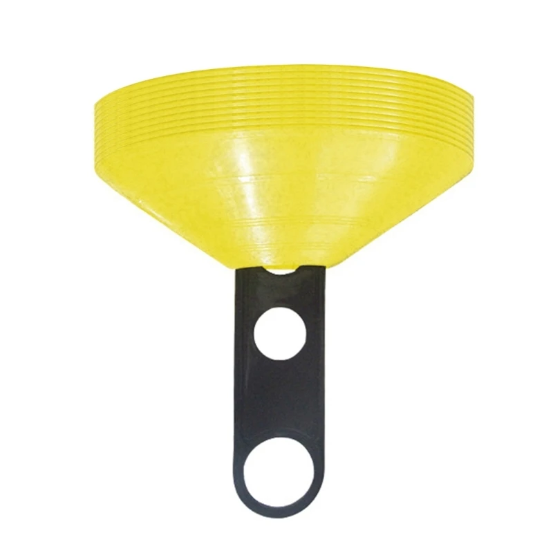 

10Pcs Soccer Disc Cones Agility Soccer Cones with Plastic Brackets for Football, Basketball Sports Training Accessories
