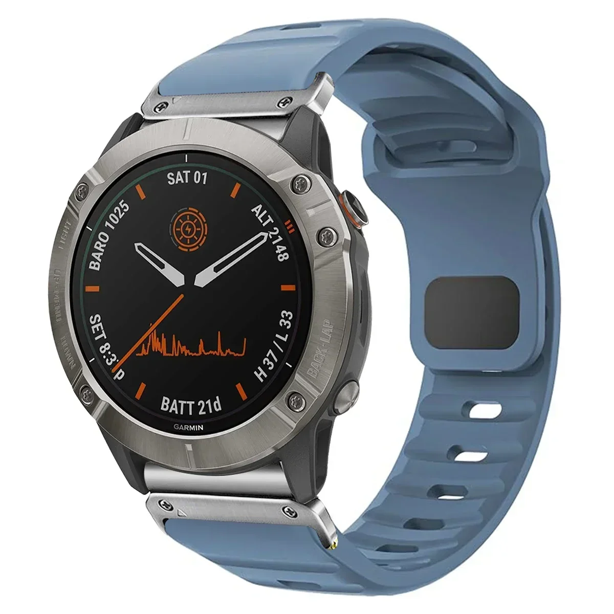 QuickFit Silicone No-Gap Watchband - Versatile 22mm & 26mm Strap