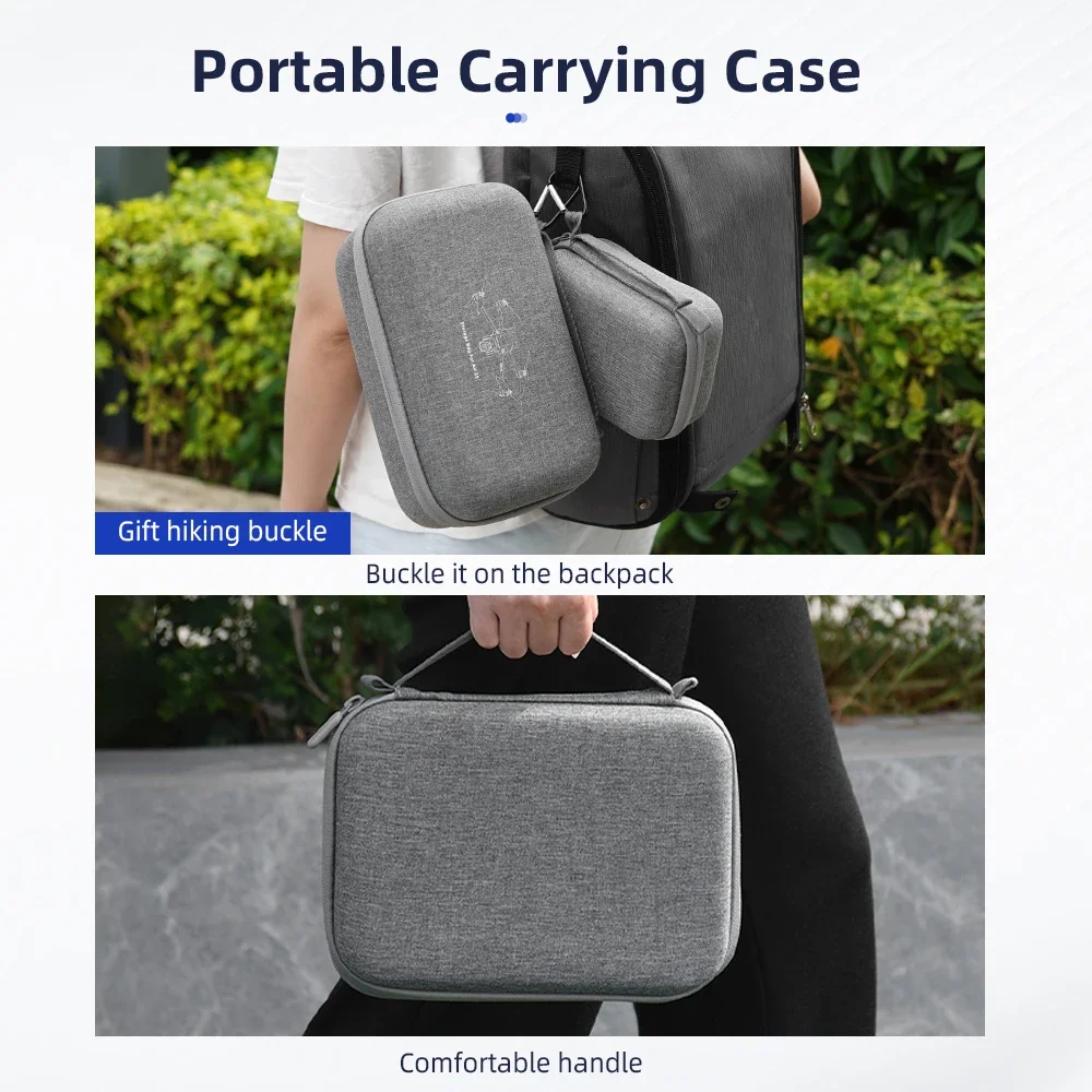 BRDRC Storage Bag For DJI Air 3S RC 2/RC-N3 Remote Controller Portable Handbag With Hook Outdoor Travel Drone Storage Accessory